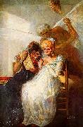 Francisco de Goya Einst und jetzt Detail oil painting artist